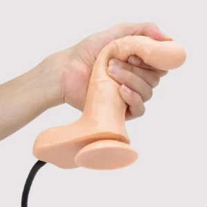 Inflatable Realistic Dildo With Hand Pump And Suction | Buy Dildo Toy Online