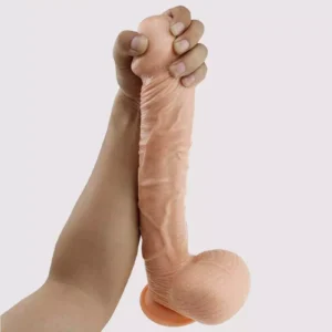 Life-like 8 Inch Dildo Toy With Balls & Suction | Girl dildo in India