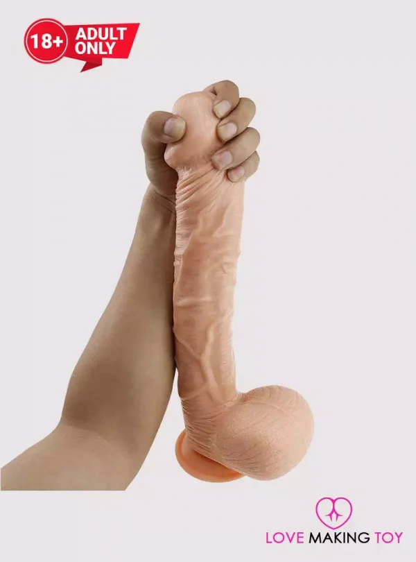 Life-like 8 Inch Dildo Toy With Balls & Suction | Girl dildo in India
