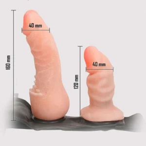 Utimi Double Strap On Dildo for Women for Vaginal & Anal Sex