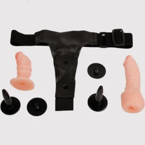 Utimi Double Strap On Dildo for Women for Vaginal & Anal Sex