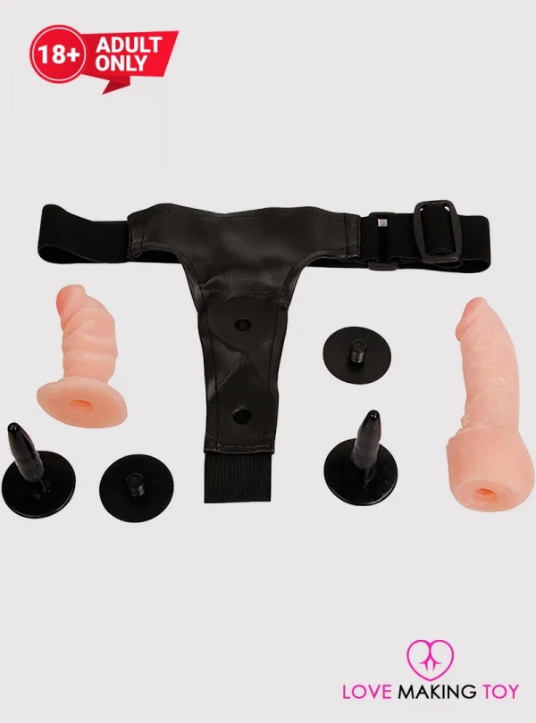 Utimi Double Strap On Dildo for Women for Vaginal & Anal Sex