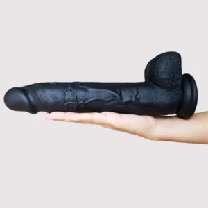 Phantom Black Realistic Dildo For Women With Balls & Suction | Buy Dildo Online