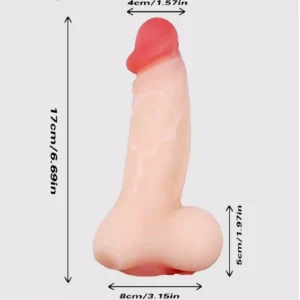 2 In 1 Realistic Dildo and Pussy Silicone Masturbator-3