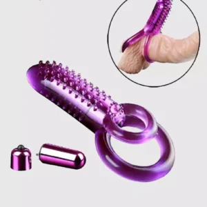 Dual Ring Vibrating Cock Rings-2-lovemakingtoy.com