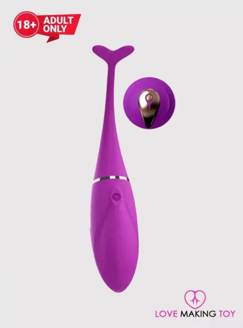 Silicone Dolphin Vibrator With Remote-lovemakingtoy.com