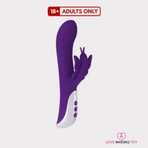 Purple G-Spot Vibrator - Evolved Twirly Butterfly for targeted pleasure