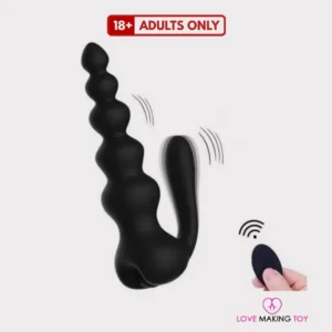 Wireless Double Vibrating Anal Beads Plug for Ultimate Pleasure