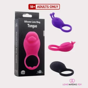 Silicone Tongue Cockring for Male - Enhance Pleasure