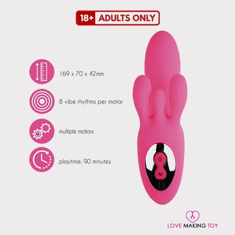 Trivibe G-Spot vibrator with clitoral stimulation for enhanced pleasure.